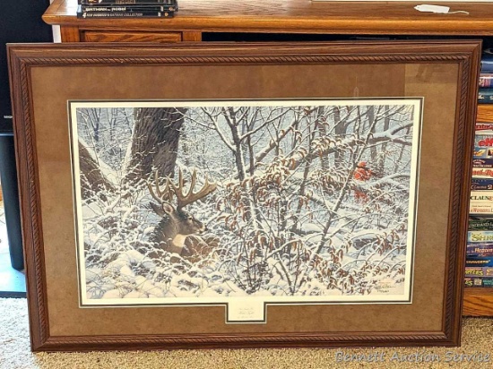 Beautifully framed and matted print by Michael Sieve numbered 1711/6327 entitled 'Hold Tight'