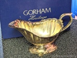Gorham Heritage gravy boat with original box.