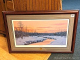 Nicely framed and matted signed and numbered print entitled 'Twilight Strategy' by Patrick Thomas