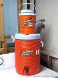 Five and one gallon Gatorade drink cooler or dispensers - both in good shape.