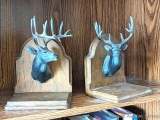 Nice pair of Whitetail deer book ends are 8