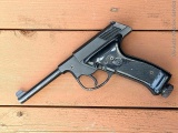 Healthways Plainsman .177 BB pistol is powered by CO2 cartridges. Safety and action work.