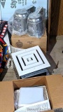 NIB Broan Model 361 ventilator, two new recessed light fixtures about 7
