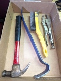 Super Bar claw hammer, vise grips and more.