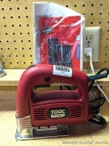 Tool Shop jig saw appears to be new or little used. Comes with papers and blades.