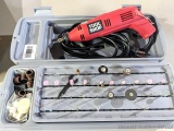 Tool Shop rotary tool kit with attachments and case. Runs and is about 10