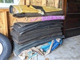 2 foot tall stack of shingles and a decent roll of tar paper.