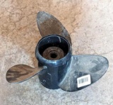 Boat prop is marked 391199 and 13-1/4 x 17, and appears to be unused.