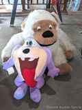 Large 2-1/2' stuffed gorilla; Tasmanian devil with tags.