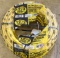 Most or all of a 250' roll 12/3 Romex indoor electrical wire Type NM-B.