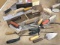Masonry tools by Marshalltown, Goldblatt, and others including 16