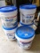 Five partial buckets of USG plus 3 sheet rock joint compound.