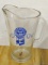 Vintage Pabst Blue Ribbon beer pitcher is about 9