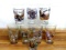 Budweiser Beer drinking glasses incl Ducks and Quail Unlimited, more. All about 5-3/4