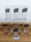 Two sets of 4 Miller Genuine Draft beer glasses are all about 5-3/4