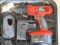 Black and Decker Fire Storm 18V drill with charger and 2 batteries. All comes in heavy duty plastic