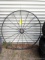 Steel decorative wagon wheel measures 53