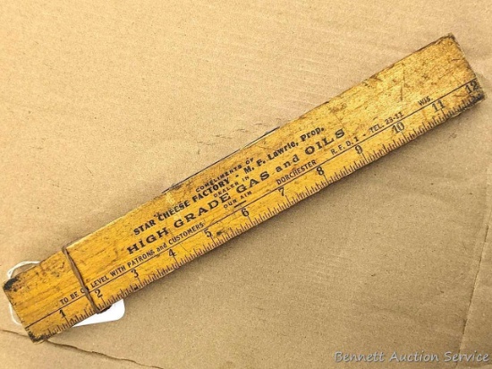 Antique promotional level was given compliments of Star Cheese Factory, Dorchester, Wisconsin.
