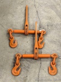 Pair of ratchet style chain load binders for 1/2