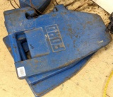 Three Ford 80 lb tractor or pulling truck suitcase weights.