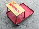 Craftsman Heavy Duty utility shop seat has all steel rollers and a parts tray.