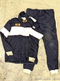 RCI brand fire retardant race suit should wash up nicely, believed to be size XL and needs a little