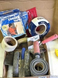 Drywall, mudding, and tiling supplies incl. putty knives, joint tape, more. Tools by Marshalltown