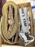 Two heavy duty ratchet straps both about 1.75
