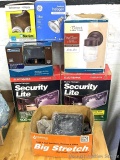 Halogen security lights; other light bulbs and fixtures.