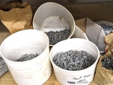 Several buckets and boxes of nails up to 3.5