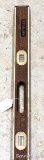 Stanley brass edged 4' wooden level, is model no. 42-347 and is in pretty good condition with one of
