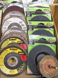 9 new or nearly new angle grinder flap discs, if you've never used these you've been missing out and