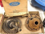 Ring & pinion gears for a Ford rear end, plus a four pin center section. Pinion is stamped C3AW 4610