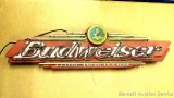 No shipping. Impressively large vintage Budweiser neon sign is nearly 5' wide. When the switch cord
