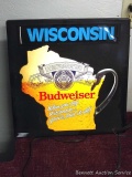 Wisconsin Budweiser beer light, works and measures approx. 18