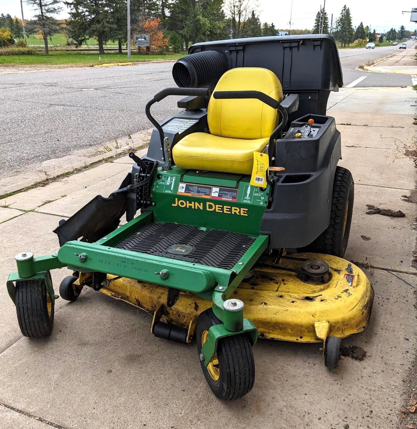 John Deere EZtrak zero turn mower with 27hp Proxibid