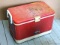 Pickup in Rib Lake. Vintage red Thermos brand cooler measures approx 22