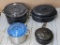 Pickup in Rib Lake. Enameled water bath canner, plus other pieces including enameled roasters and a