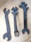 Pickup in Rib Lake. Antique implement wrenches including J.M. Co., 0-11-B and circle B buggy wrench.