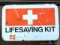 Pickup in Rib Lake. Cenex lifesaving kit with nifty supplies...probably won't save your life anymore