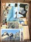 Pickup in Rib Lake. Vintage post cards incl. Utah, South Dakota, Yellowstone national park, more.