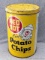 Red Dot Potato Chips tin; measures 7-1/2