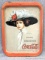 Coca-Cola tray with Hamilton King 1909 girl, copyright 1909; measures 10-1/2