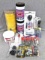 Campbell Hausfeld 25ft Recoil Air Hose, GoJo and cleaner, Paint & Graffiti wipes, tire gauges,