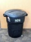 Rubbermaid Roughneck 32-gallon garbage can with lid. Has a nice Do It Best graphic on trash can.