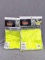 Two new in packaging ANSI class 2 glowear high visibility mesh vests with hook and loop closures.