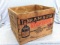 Vintage liqueur crate with great graphics once held Drambuie Prince Charles Edward's Liqueur. In