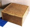 Purposeful sturdy wooden box is very nicely made and measures about 2' x 2' x 1' high. Convert for