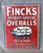 Andy Rooney's porcelain advertising sign promotes Finck's 