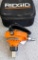 Ridgid pneumatic palm nailer with case, manual, oil. In good condition, about 5